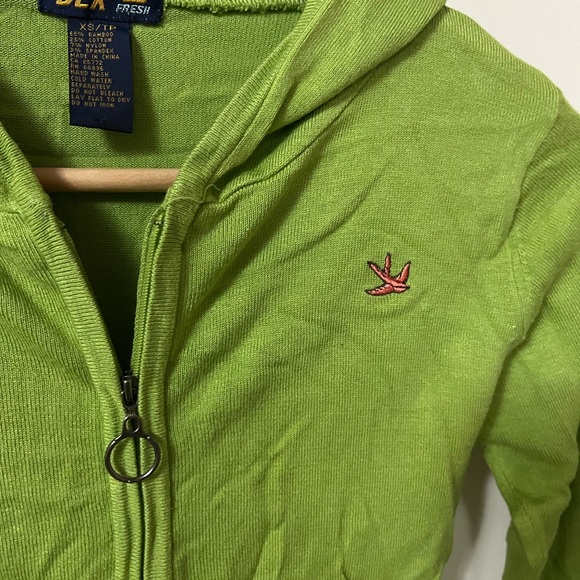 DEX Fresh Green Zip Up Hoodie XS - Picture 4 of 7
